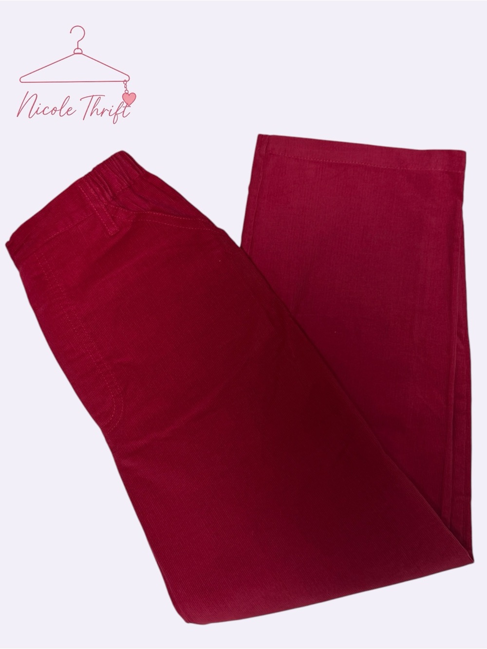 Bella Bliss Boys Size 7 Red Corduroy Pants